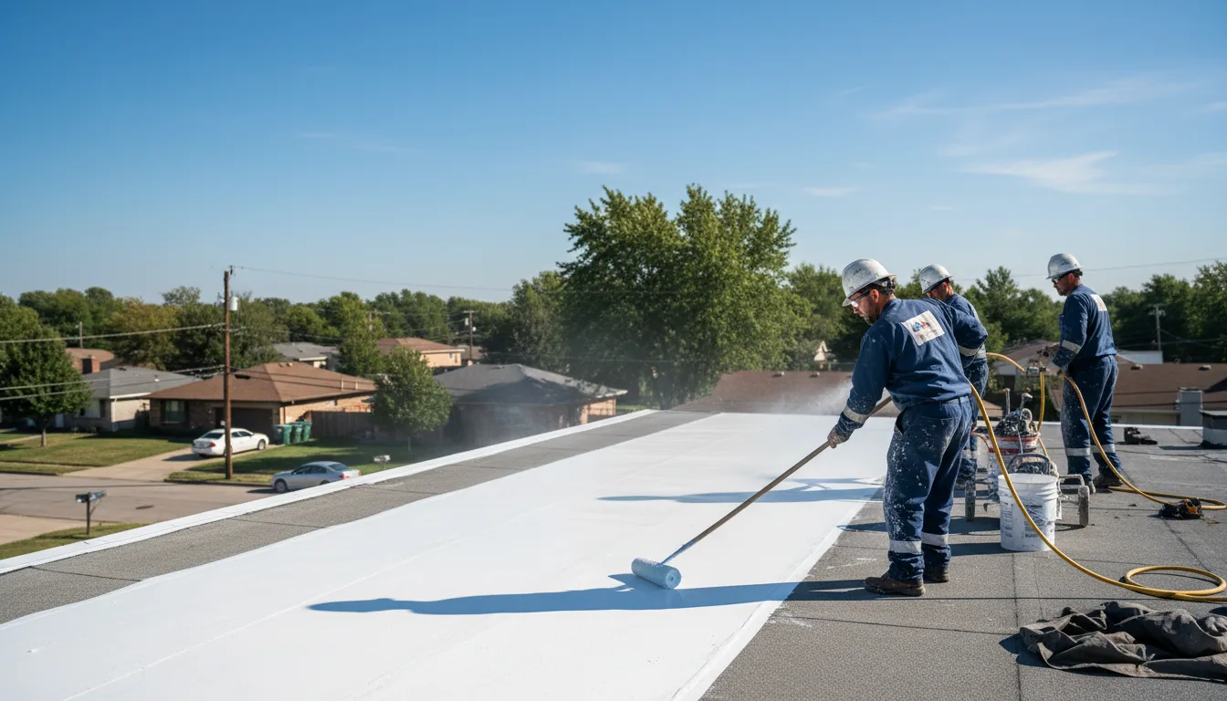 Commercial roof coating in Greenfield, MO near me